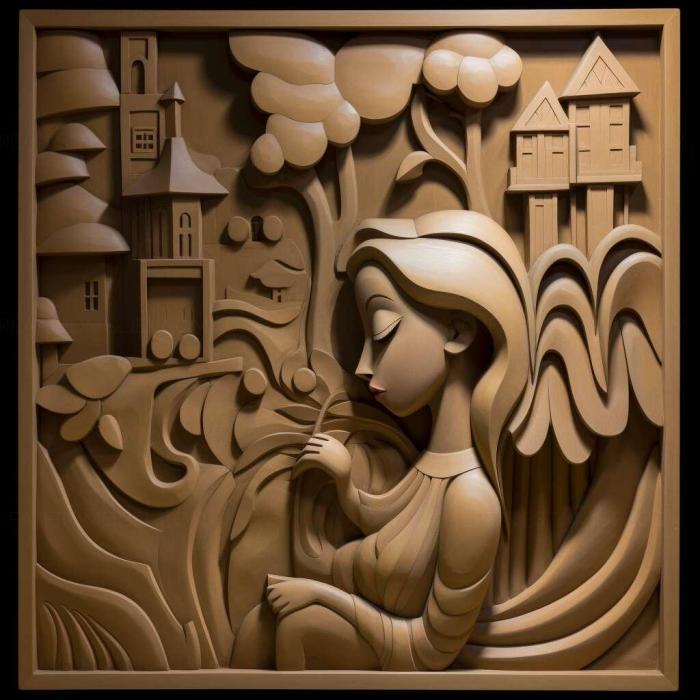 نموذج ثلاثي الأبعاد لآلة CNC 3D Art 